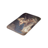 Das Lied der Engel (Vintage Kunst) Badematte (Schrägansicht)