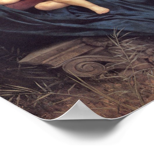 Das Lied der Engel von William Bouguereau Print Poster (Ecke)