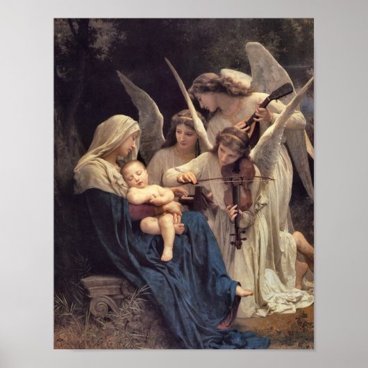 Das Lied der Engel von William Bouguereau Print Poster (Vorne)