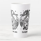 Das Lied der Enten und Drachen Latte-Tasse Milchtasse (Vorderseite)