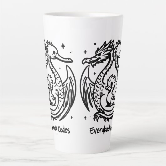 Das Lied der Enten und Drachen Latte-Tasse Milchtasse (Vorderseite)