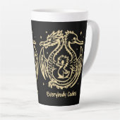 Das Lied der Enten und Drachen Latte-Tasse Milchtasse (Rechte Ecke)