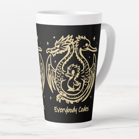Das Lied der Enten und Drachen Latte-Tasse Milchtasse (Rechte Ecke)