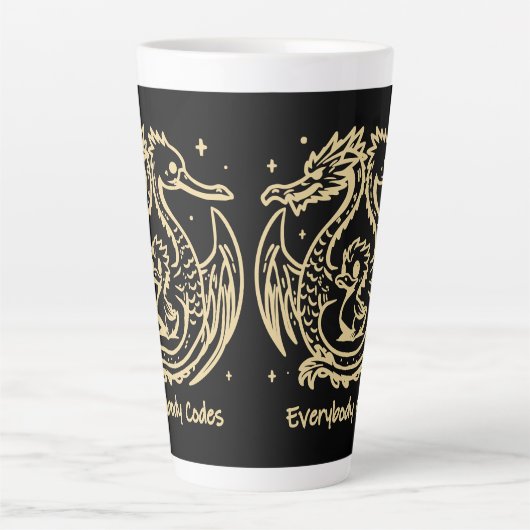 Das Lied der Enten und Drachen Latte-Tasse Milchtasse (Vorderseite)