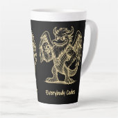 Das Lied der Enten und Drachen Latte-Tasse Milchtasse (Rechte Ecke)