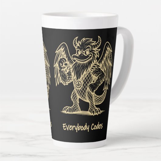 Das Lied der Enten und Drachen Latte-Tasse Milchtasse (Rechte Ecke)