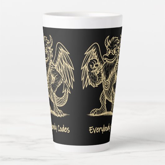 Das Lied der Enten und Drachen Latte-Tasse Milchtasse (Vorderseite)