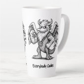 Das Lied der Enten und Drachen Latte-Tasse Milchtasse (Rechte Ecke)