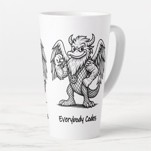 Das Lied der Enten und Drachen Latte-Tasse Milchtasse (Rechte Ecke)
