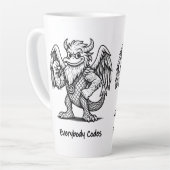 Das Lied der Enten und Drachen Latte-Tasse Milchtasse (Linke Ecke)