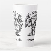 Das Lied der Enten und Drachen Latte-Tasse Milchtasse (Vorderseite)