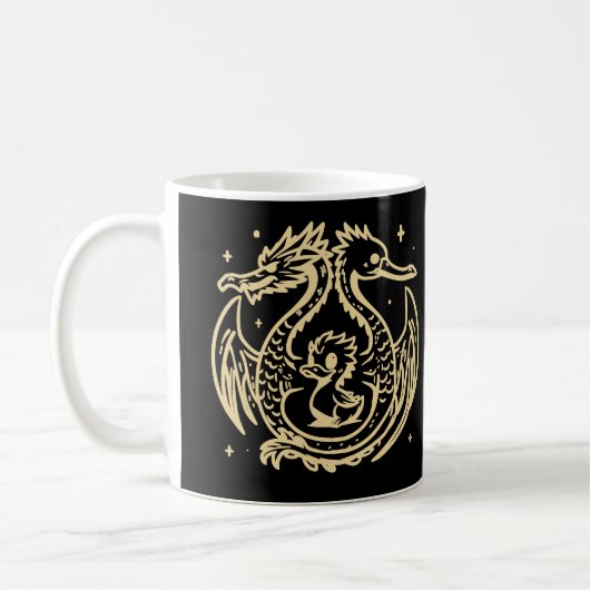 Das Lied der Enten und Drachen-Tasse Kaffeetasse (Links)