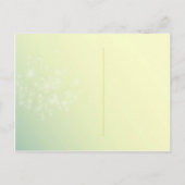 Das Lied der Lüster Hochzeit Save the Date Ankündigungspostkarte (Rückseite)