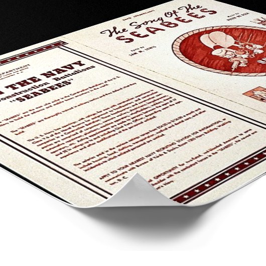 Das Lied der Meeresbuchten Poster (Ecke)