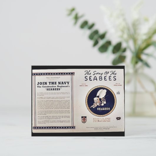 Das Lied der Meeresbuchten Postkarte (Stehend Vorderseite)