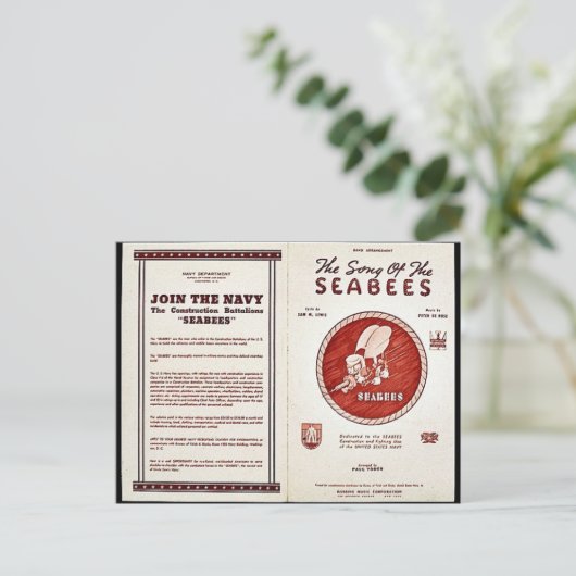 Das Lied der Meeresbuchten Postkarte (Stehend Vorderseite)