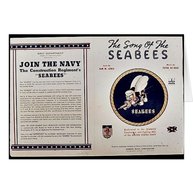 Das Lied der Seabees (Vorderseite (Horizontal))