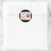 Das Lied der Seabees Runder Aufkleber (Tasche)