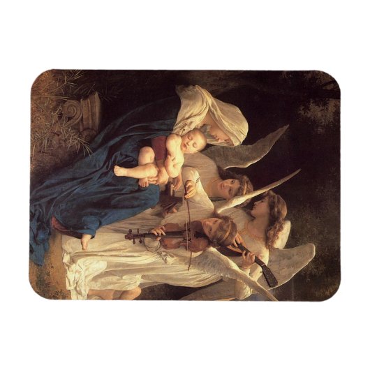 Das Lied des Angles Baby Jesus Weihnachten Magnet (Horizontal)