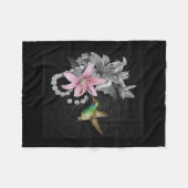 Das Lied des Kolibris Fleecedecke (Vorderseite (Horizontal))