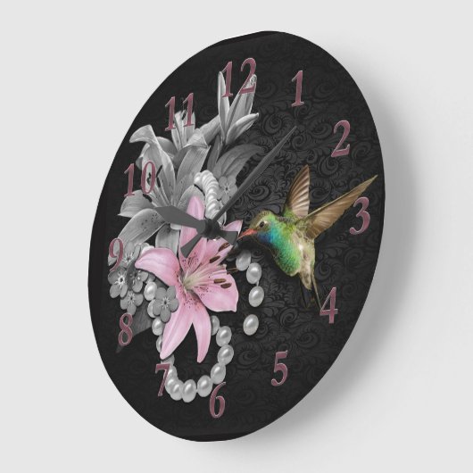 Das Lied des Kolibris Große Wanduhr (Winkel)