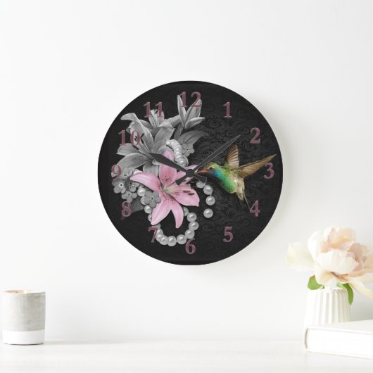 Das Lied des Kolibris Große Wanduhr (Zuhause)