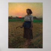 Das Lied des Larks, 1884 von Jules Adolphe Breton Poster (Vorne)