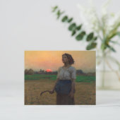 Das Lied des Larks von Jules Adolphe Breton Postkarte (Stehend Vorderseite)