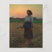 Das Lied des Larks von Jules Adolphe Breton Postkarte (Vorderseite)