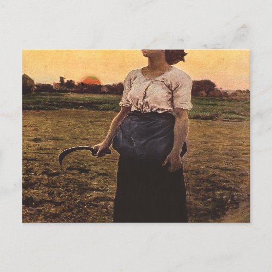 Das Lied des Larks von Jules Breton Postkarte (Vorderseite)