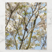 Das Lied im Dogwood Weinetikett (Einzelnes Label)