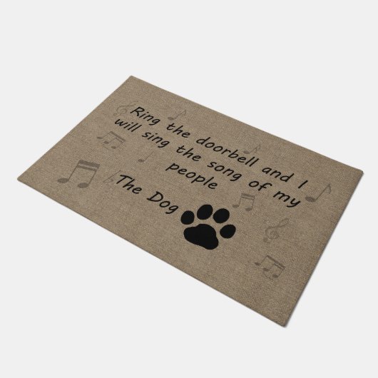 Das Lied meines Volkes Fußmatte (Schrägansicht)