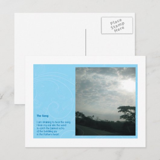 Das Lied Postkarte (Vorne/Hinten)