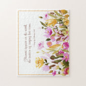 Das Lied von Solomon 2:12 Blume erscheint auf der  Puzzle (Vertikal)