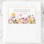 Das Lied von Solomon 2:12 Blume erscheint auf der Rechteckiger Aufkleber (Tasche)