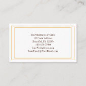 Das Lied von Solomon 2:12 Blume erscheint auf der Visitenkarte (Rückseite)