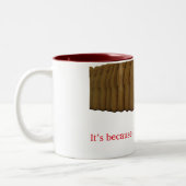 Das liegt daran, dass ich Ingwer bin, oder? Zweifarbige Tasse (Links)