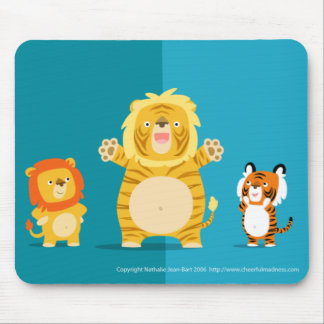 Das liger und sein stolzes Eltern mousepad