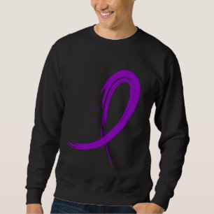 Das lila Band A4 der Epilepsie Sweatshirt
