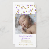 Das lila Gold danken Ihnen Dankeskarte (Vorne/Hinten)