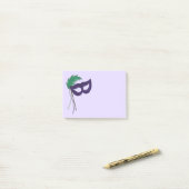 Das lila Maskentheater Post-it Klebezettel (Auf Schreibtisch)