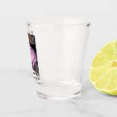 Das Lila Schweineschuss-Glas Schnapsglas (Rechts)