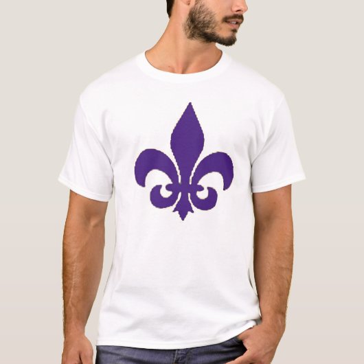 das lila T-Shirt Lilie Männer (Vorderseite)