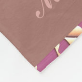 Das Lila Wrapping-Papier des Weihnachtsmanns Fleecedecke (Ecke)