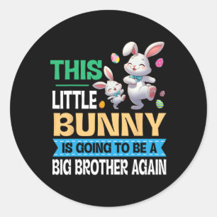 Das Lil'Bunny zu tanzen wird ein großer Broth sein Runder Aufkleber