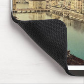 Das Limmatquay, mit Polytechnik, Zürich, Switzerl Mousepad (Ecke)