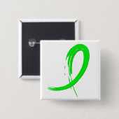 Das Limone grüne Band A4 Lyme Krankheit Button (Vorne & Hinten)