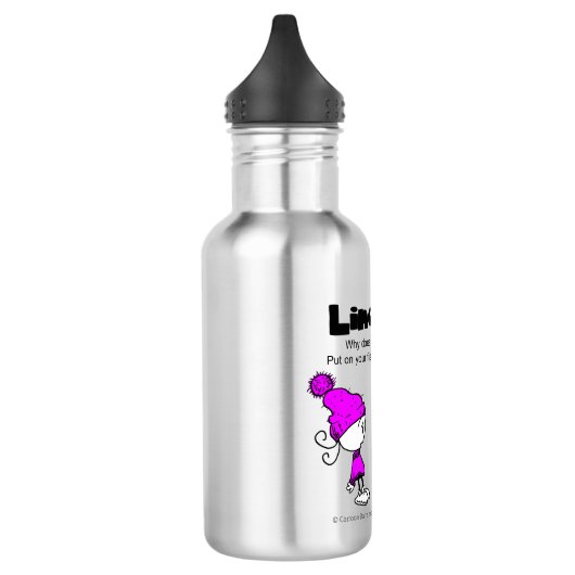 Das Linaloomp der Cartoon-Fassstudios Edelstahlflasche (Links)