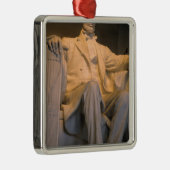 Das Lincoln Memorial in Washington DC Silbernes Ornament (Rechts)