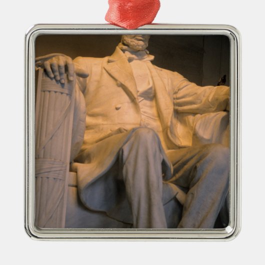 Das Lincoln Memorial in Washington DC Silbernes Ornament (Vorne)